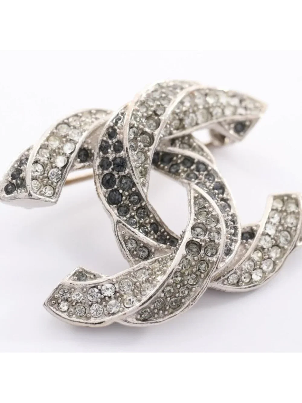 Chanel Brooch 16c CC Logo Stainless Steel